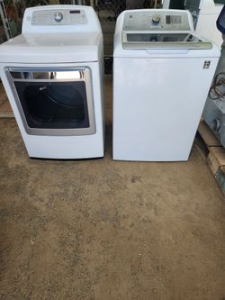 WASHER AND GAS DRYER SET//SET DE LAVADORA Y SECADORA A GAS