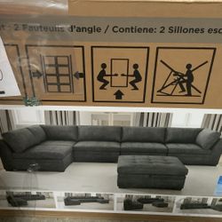 Tisdale 6pc Fabric Sectional 