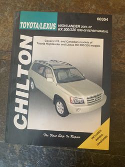 CHILTON Toyota Lexus Repair Manual