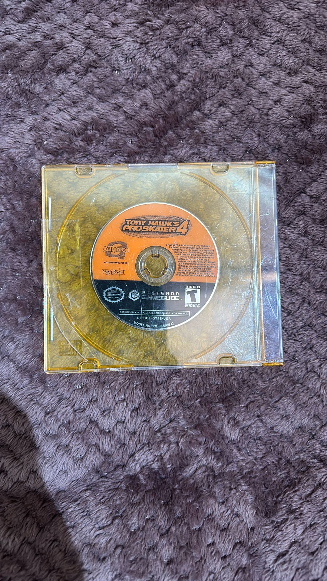 Nintendo Game Cube Game - Tony Hawk Pro Skater 4