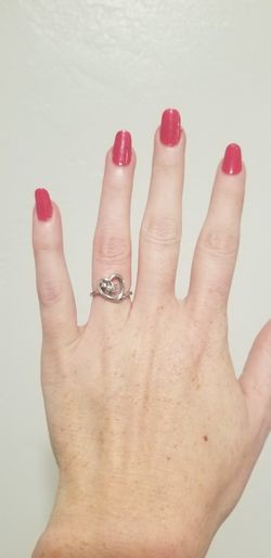 White Gold Heart Ring