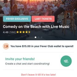 2 - Tickets For Dane Cook, Comedy On The Beach 7/16