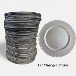 13" Silver Charger Plates Wedding Party 125+ 