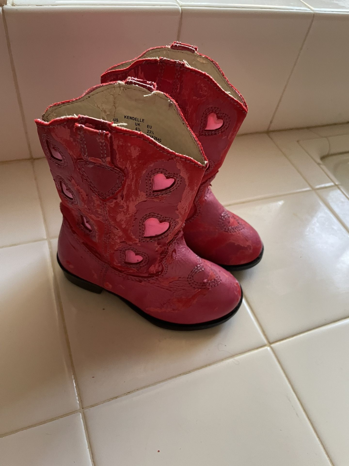 Girl 6/half Pink Boots