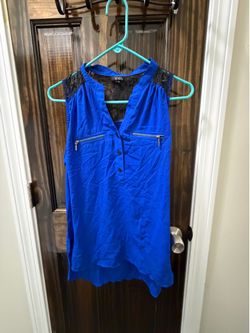 XOXO Blue Sleeveless Top