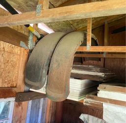 Old car fenders