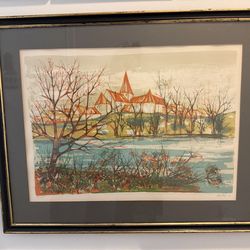 Vintage MCM Kostia Litho Print
