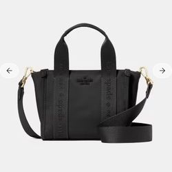 NWT Kate Spade Kip Mini Tote in black nylon - Model KL933 - brand new with tags - Double Handles & Removable Strap 