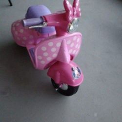 Minnie Mouse Electric Bike Kids Car And A Bike WORKS PERFECT