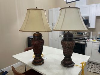 Set of Two Decorative Table Lamps $50
