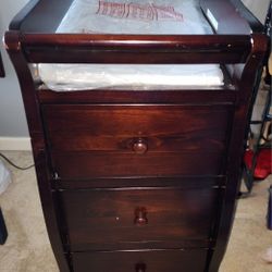 Cherry Changing Table W/padding