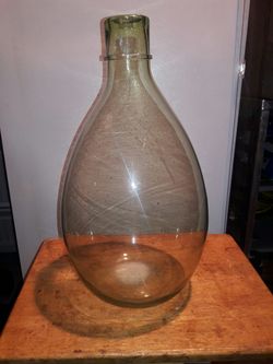 Vintage green glass jug Decorating Glass
