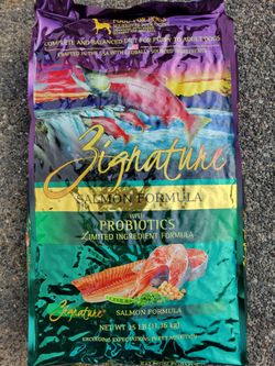 Zignature salmon dry dog food 25lb