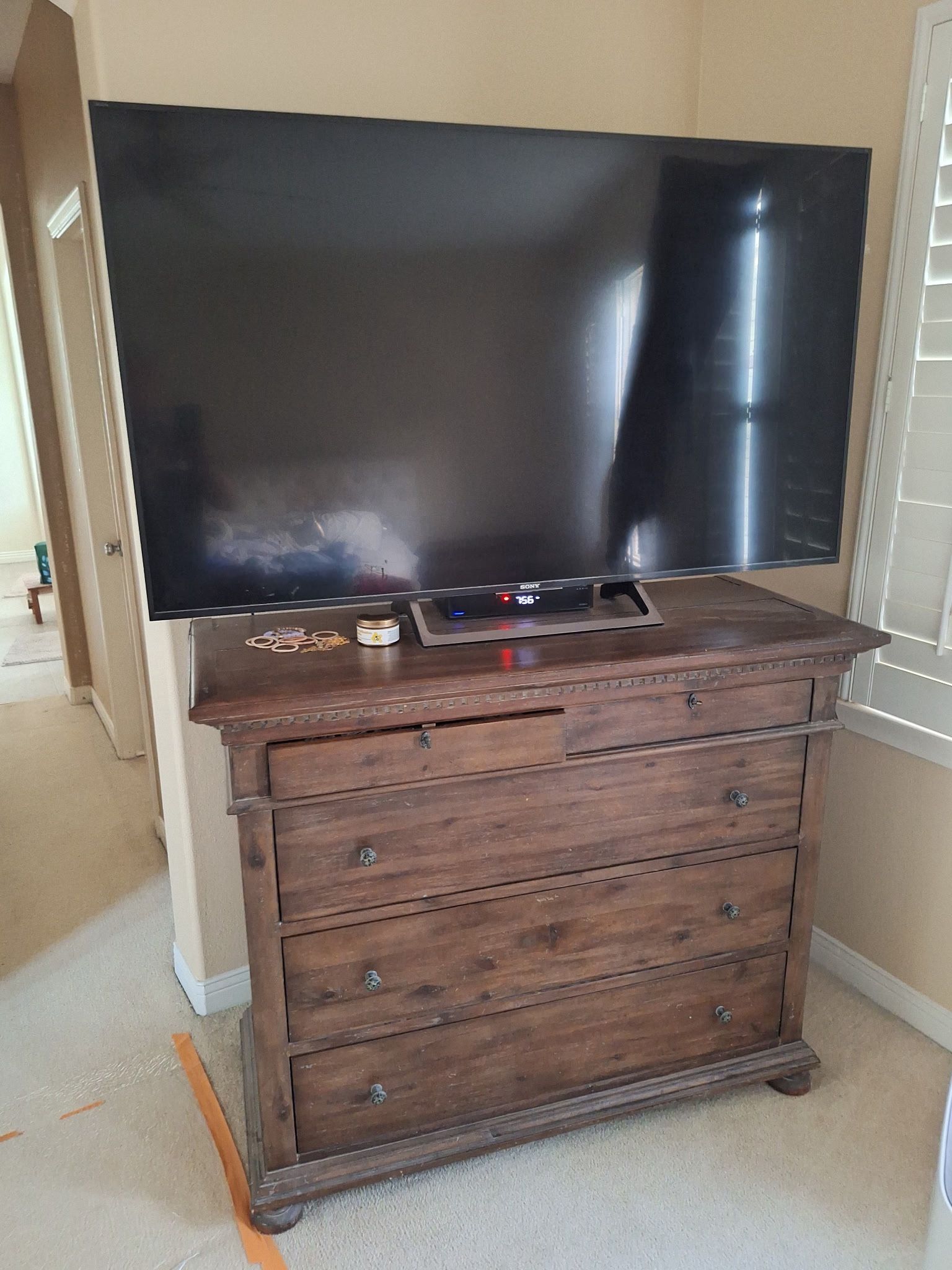 Dresser, Nightstand, TV