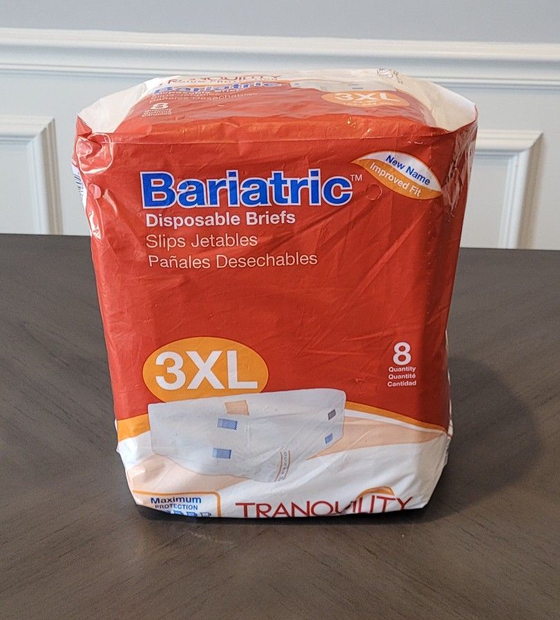 Bariatric Disposable Briefs/3XL/Adults/Elderly/Incontinence