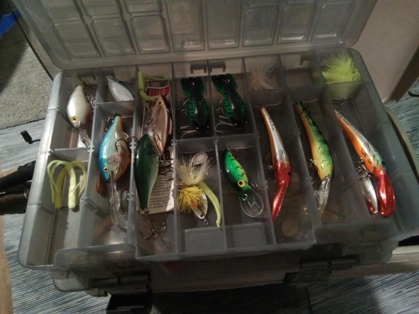 Plano Takle Box And Fishing Rods