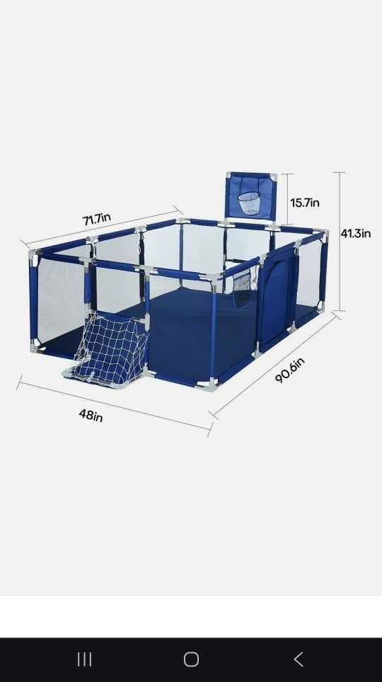 Large Navy Play Pen