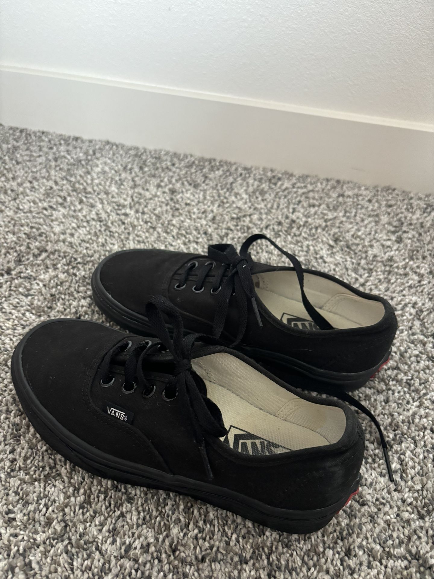 Black Authentic Vans
