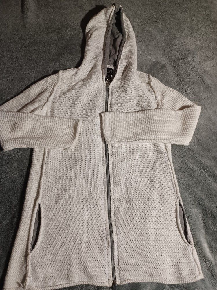Women Size Extra Small Here And Net Full Zip Hooded Jacket