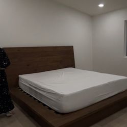 RH Oakwood Bed Frame 