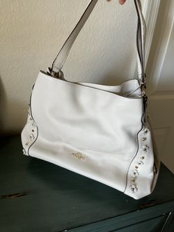 White Coach Floral Leather Bag . Give Me Your Best Offer