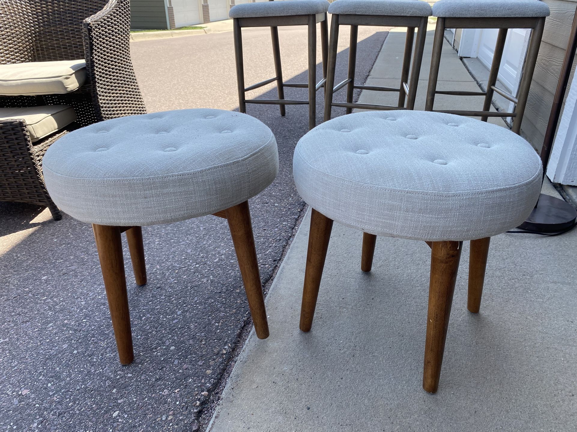 Mid-Century Stool West Elm