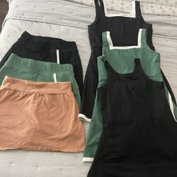 Lot of Girls Skirts And Athletic Dresses