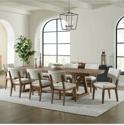 Dining room table with 8 chairs brand new