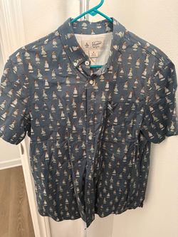 An Original Penguin Button-up Shirt Hula Girl Men’s Size Medium (YES ITS AVAILABLE)