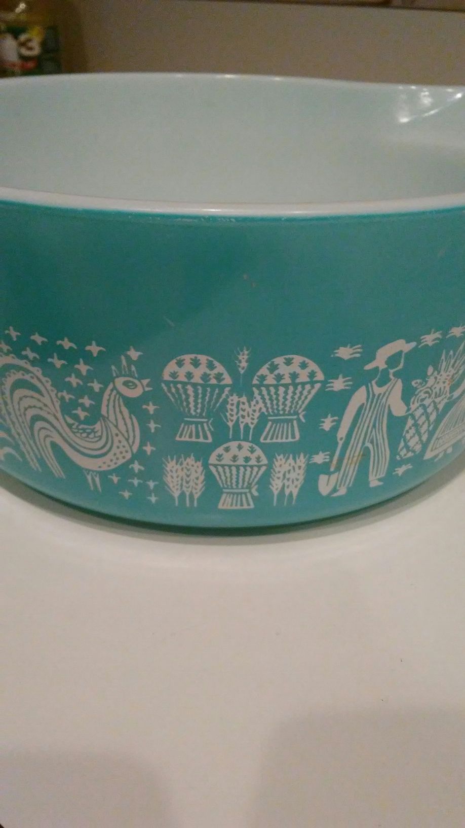 PYREX AMISH Butterprint. 2.5 quart Bowl