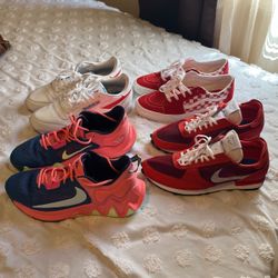 Nike,Reebok Classic’s And Vans 