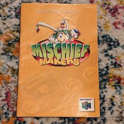 Mischief Makers For Nintendo 64 Instruction Manual