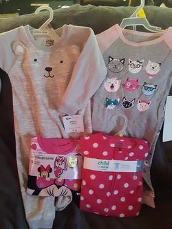 Brand new baby clothes with tag/girl pj