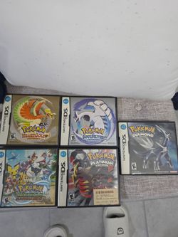 Nintendo DS Authentic Pokemon Case and manuals only lot:Diamond Platinum HeartGold SoulSilver Ranger