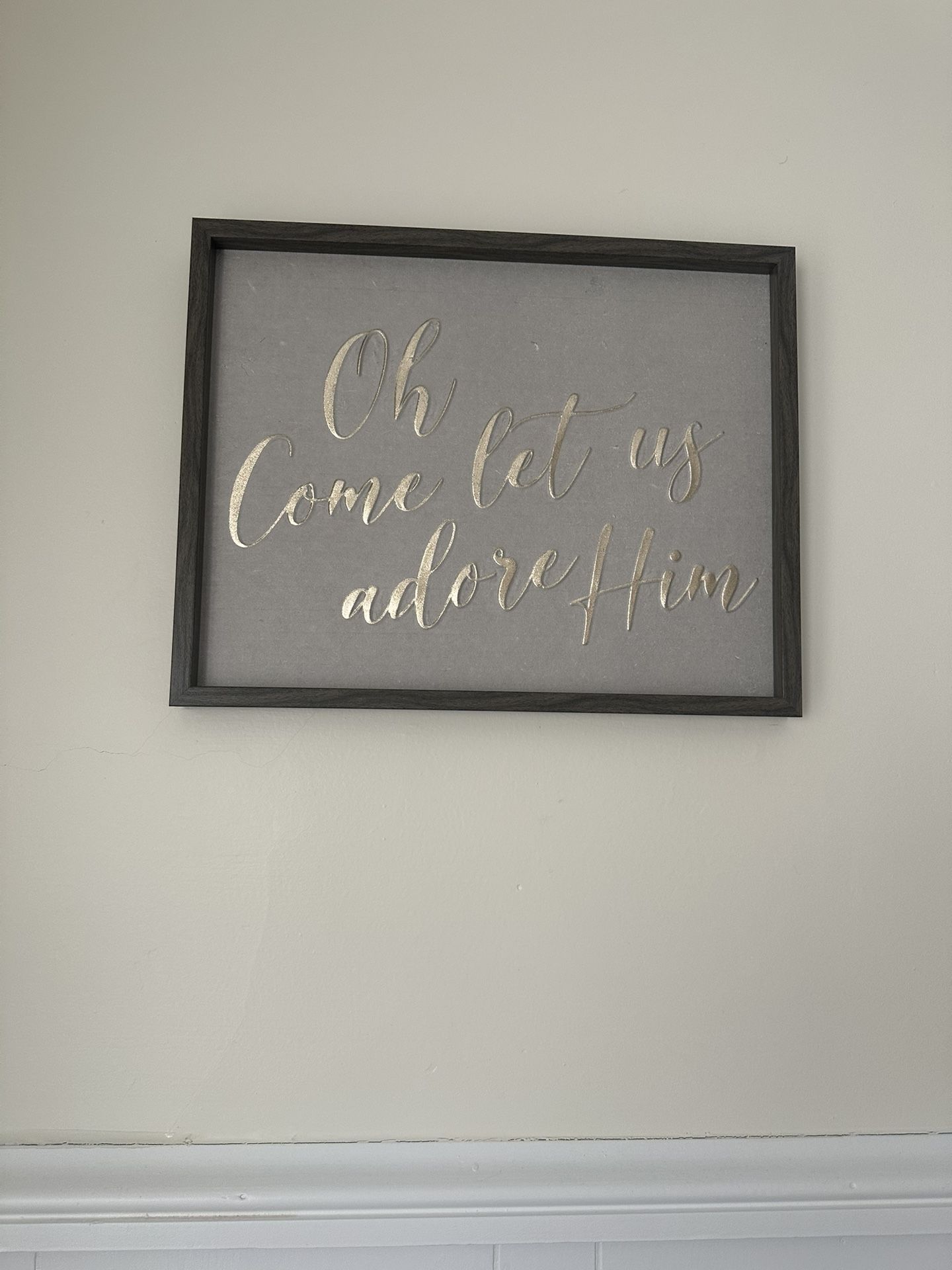 Oh Let Us Adore Him-Christmas Wall Decor