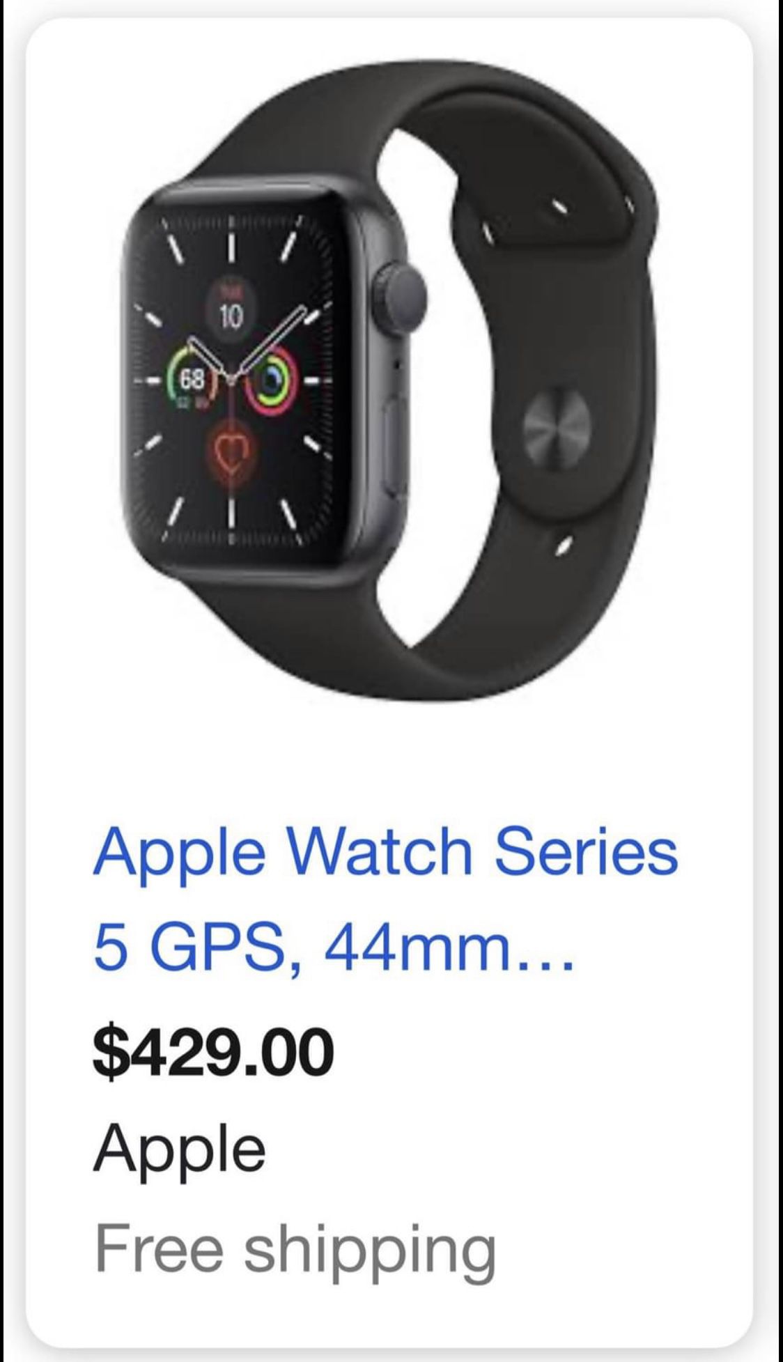 Apple Watch Series 5 44mm GPS Black
