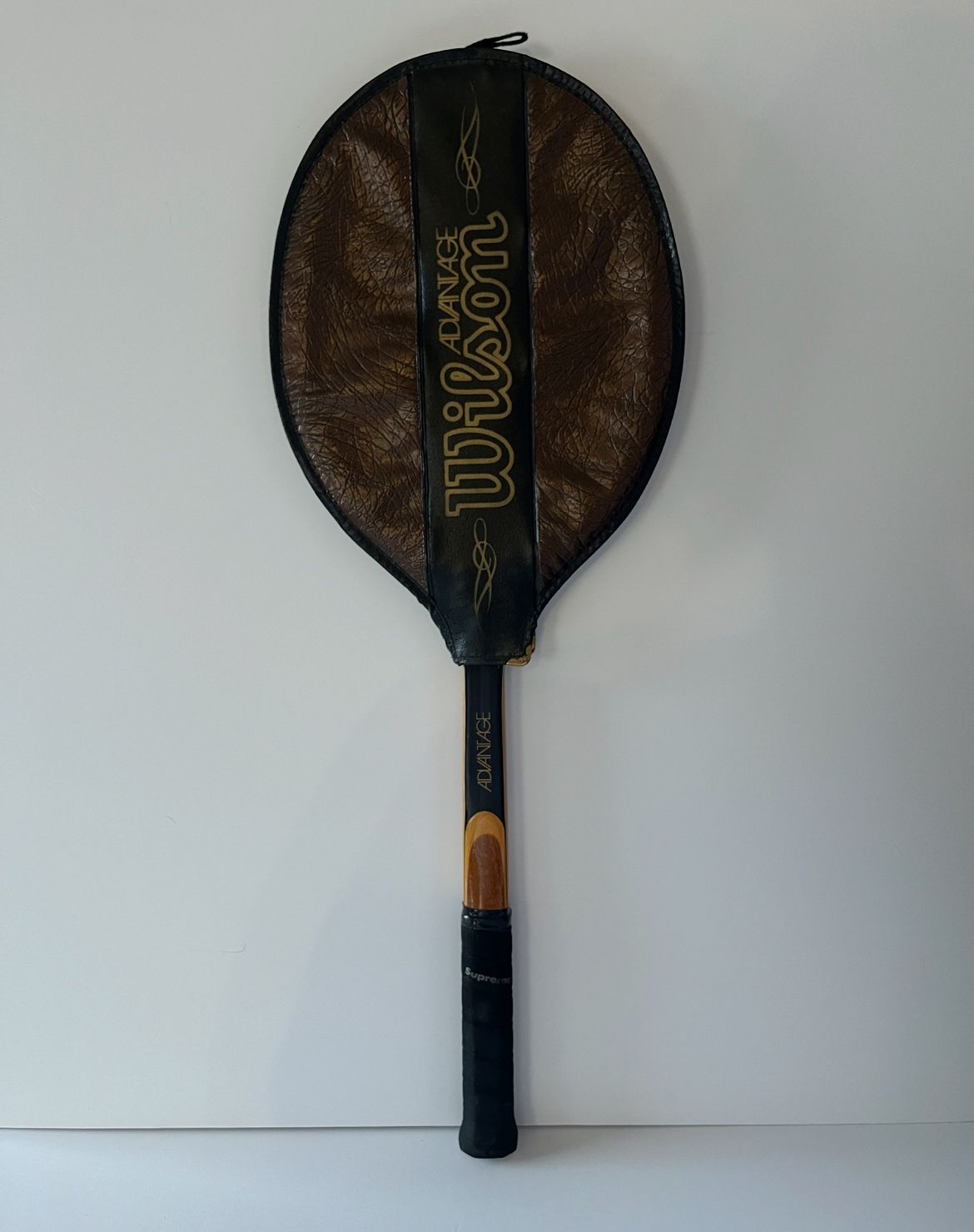Vintage Wilson Advantage Strata Bow Wood Tennis Racket