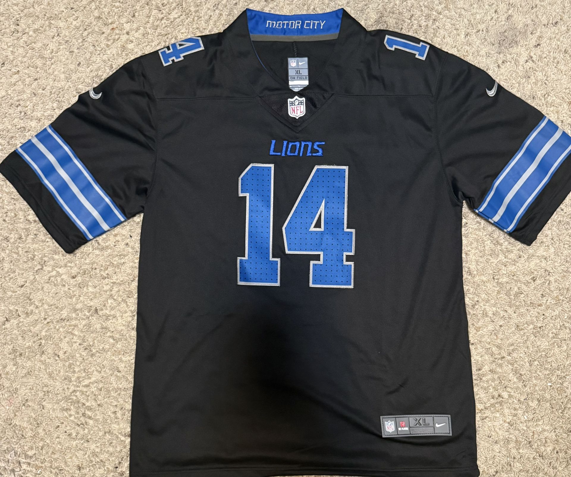 Black Nike Detroit Lions Jersey (Amon-Ra St. Brown)