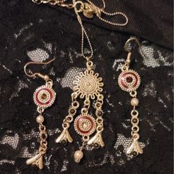 Earring And Necklace Set 