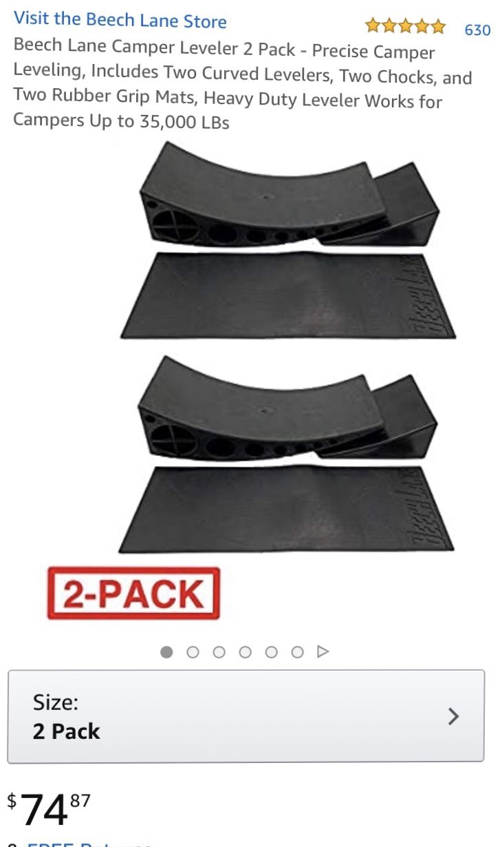 Beach Lane camper level “only 1”