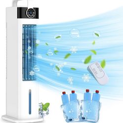 Portable Air Conditioners, 3-IN-1 Air Conditioner Portable for Room, 3 Speeds Evaporative Air Cooler, Fast Cooling Portable AC w/Timer, 52° Oscillatio