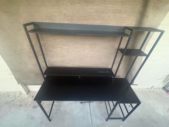 55 inch Black Carbon Fiber Desk