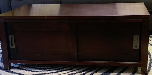 Solid Wood Coffee Table with Storage