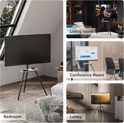 New TV Stand for 43-65" TVs, Swivel and Adjustable Height"