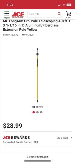 Extension Paint Pole 4 To 8 Ft.