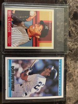 Mariano Rivera & Don Mattingly baseball cards