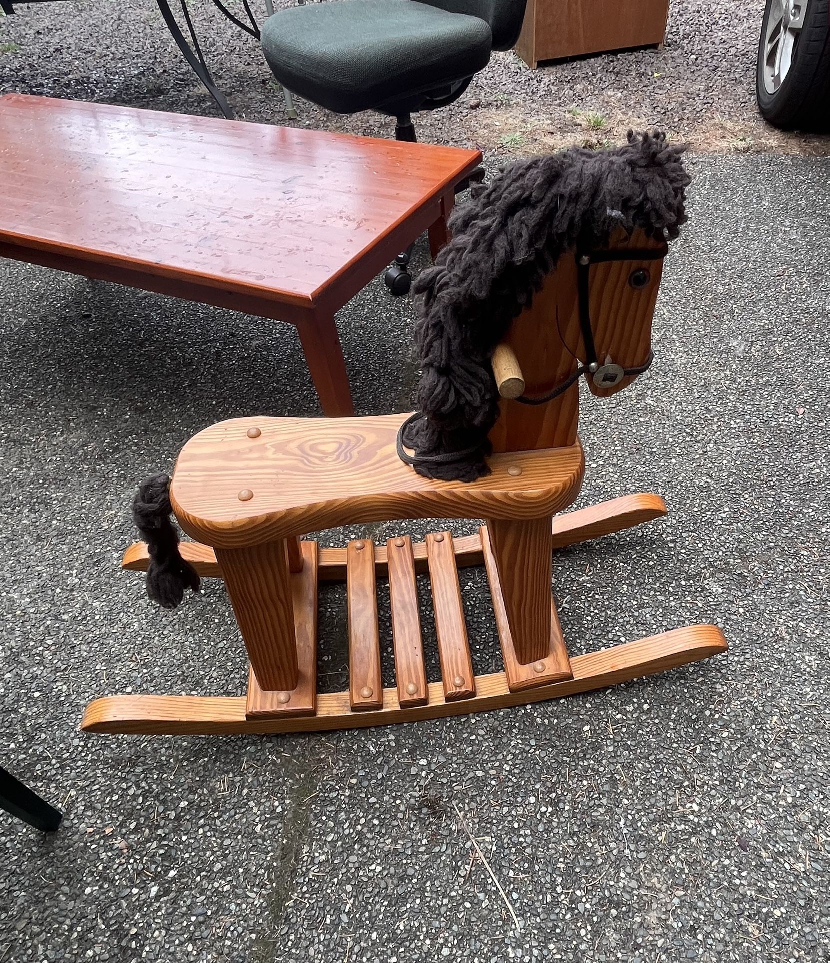 Wooden Pony For Toddler Free