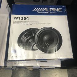 Alpine 12 Inch Subwoofer On Sale For 79.99