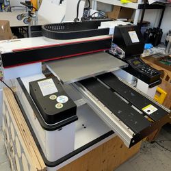 Used ACHI 6090 UV Printer 3 PCS XP600 Print Head For Cylindrical 3D Embossed Varnish