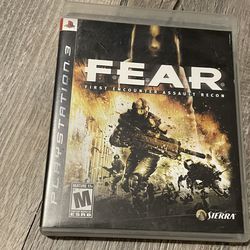 FEAR f.e.a.r PlayStation 3 game CIB